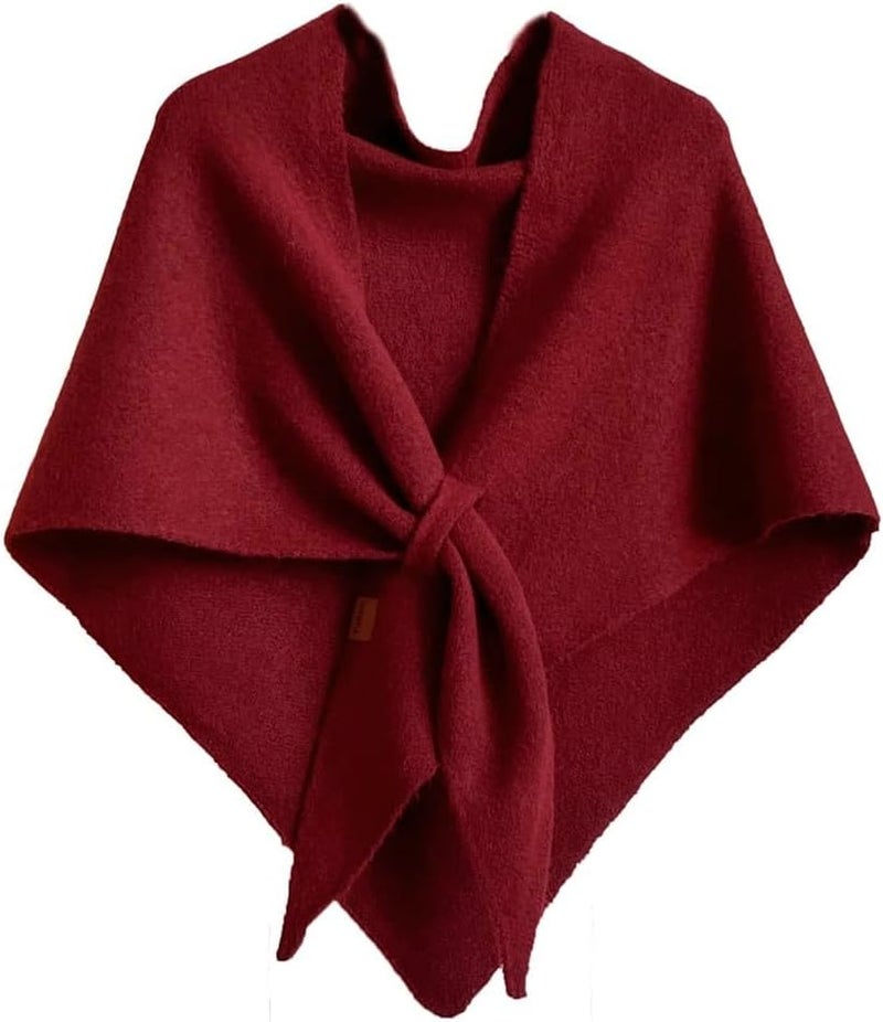 Upbull Winter Shawl Wraps Women Knitted Shawls and Wraps Cardigan Cape Wool Pashmina Shoulder Top Sweater Shawl Scarf 2025 - Image 1